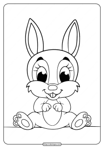 33 Cute Rabbit Coloring Pages Printable 17