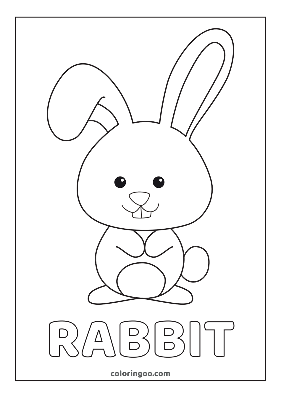 33 Cute Rabbit Coloring Pages Printable 21