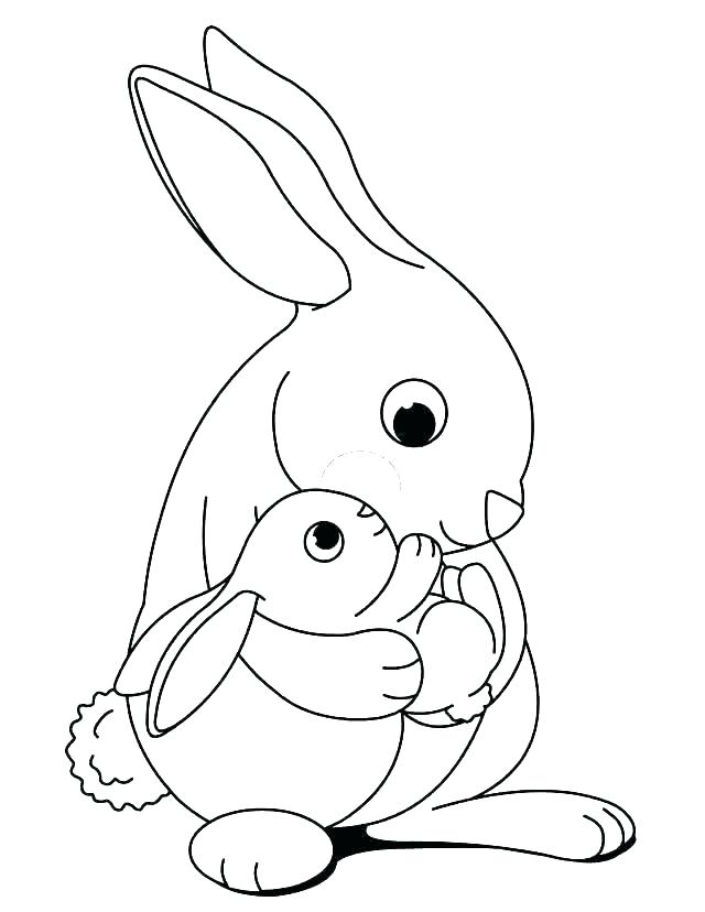 33 Cute Rabbit Coloring Pages Printable 3