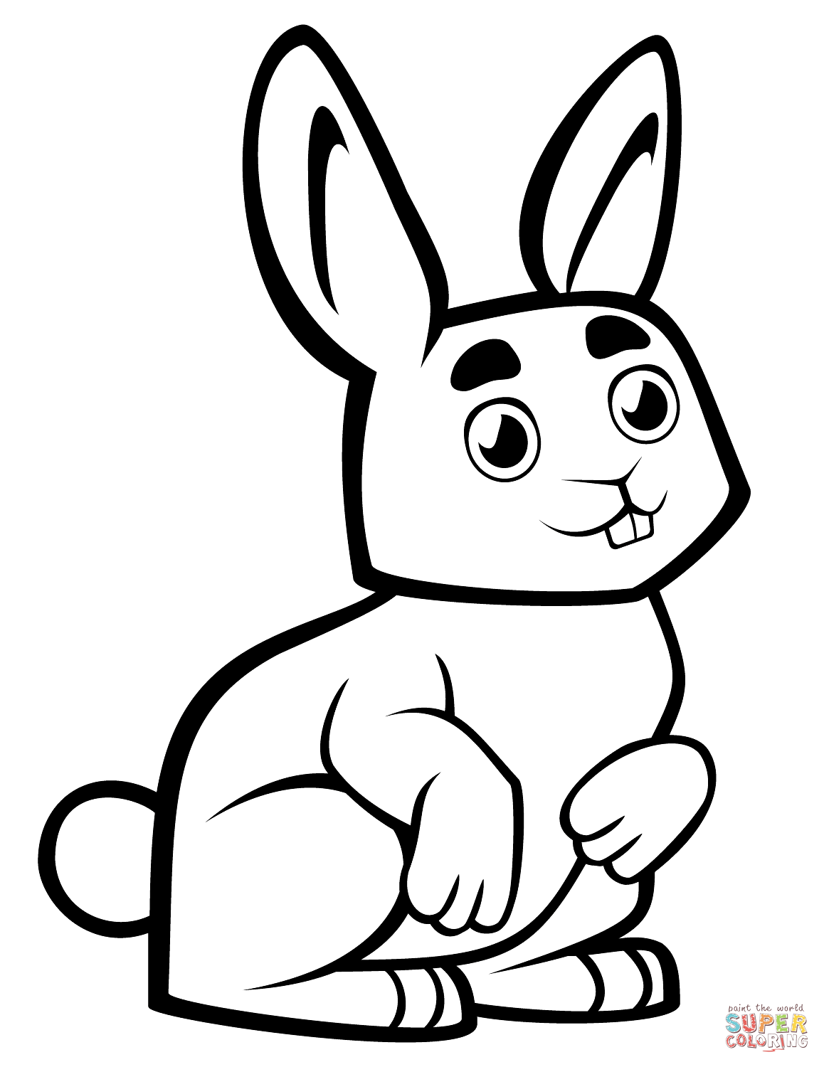 33 Cute Rabbit Coloring Pages Printable 35