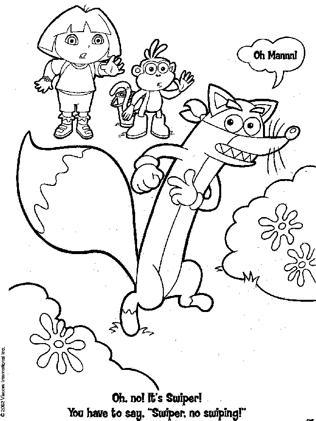 33 Dora The Explorer Coloring Pages for Kids Printable 17