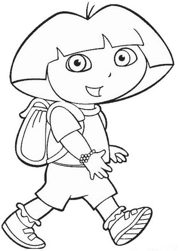 33 Dora The Explorer Coloring Pages for Kids Printable 25