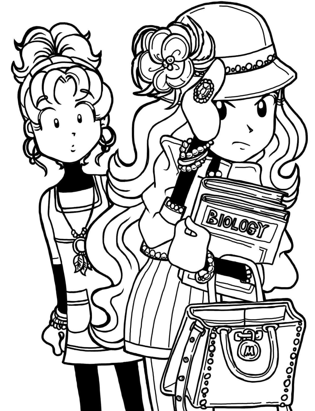 33 Dork Diaries Coloring Pages Printable 1