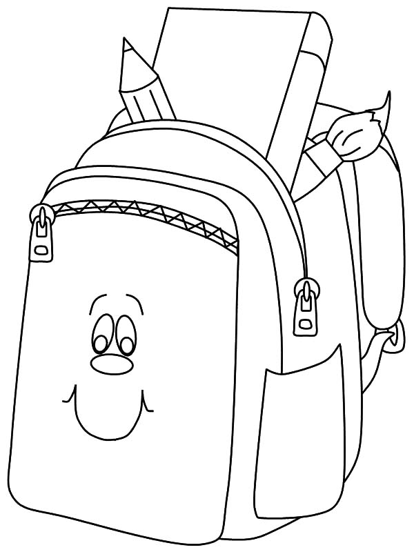 33 Fun Backpack Coloring Pages Printable 16