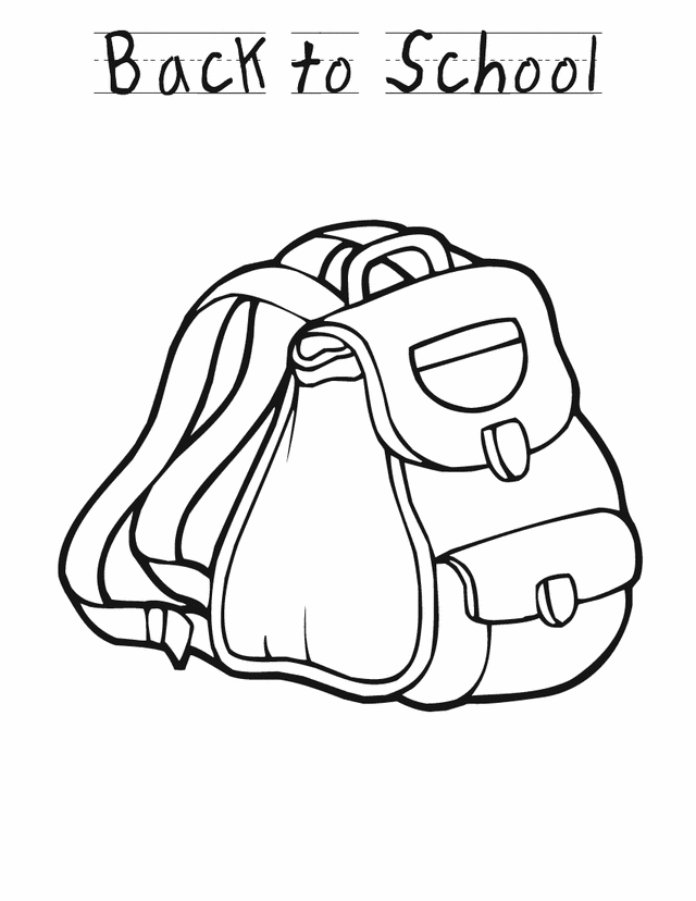 33 Fun Backpack Coloring Pages Printable 17