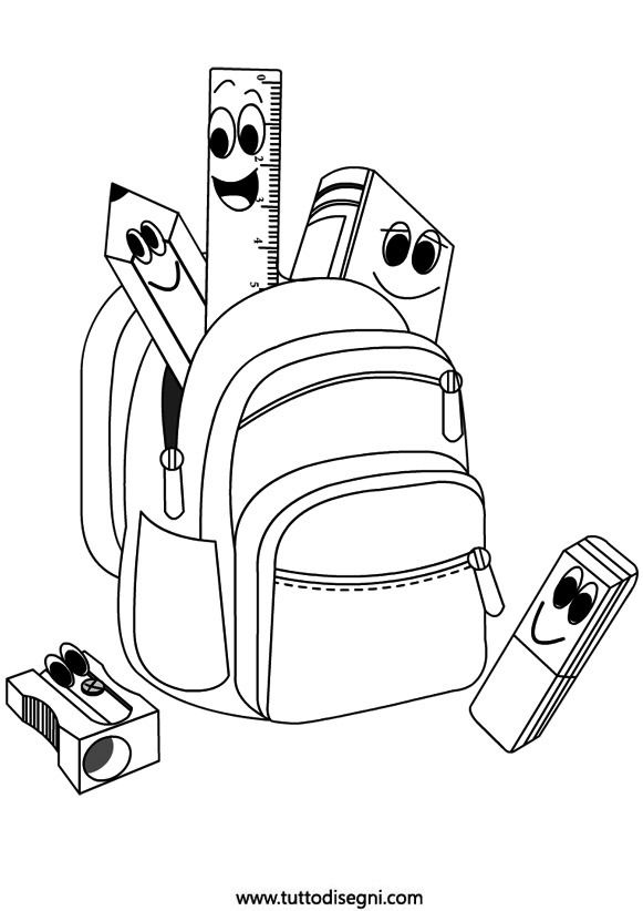 33 Fun Backpack Coloring Pages Printable 19