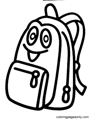 33 Fun Backpack Coloring Pages Printable 9