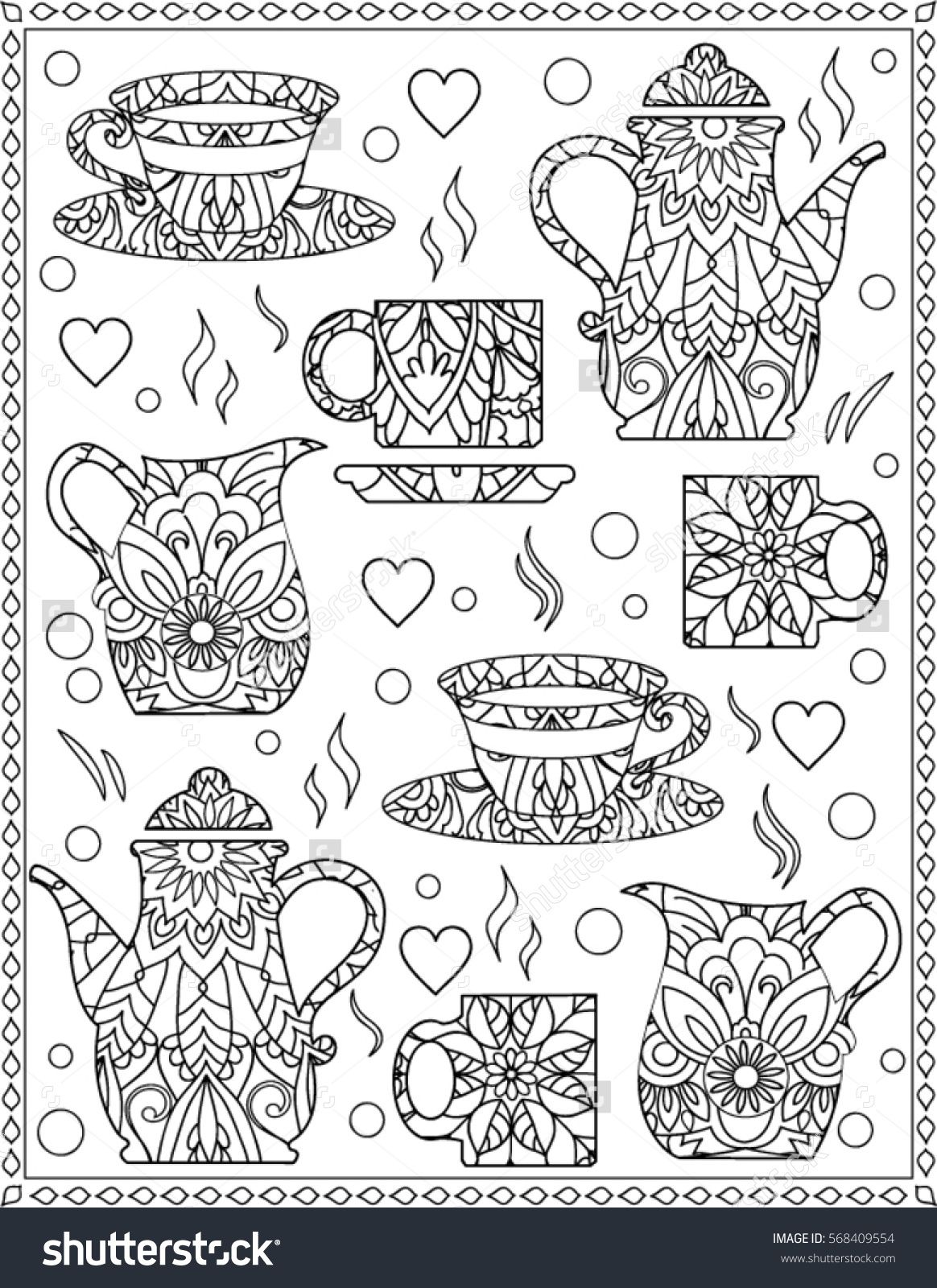 33 Fun Coffee Cup Coloring Pages Printable 12