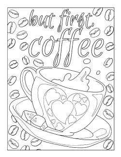 33 Fun Coffee Cup Coloring Pages Printable 17