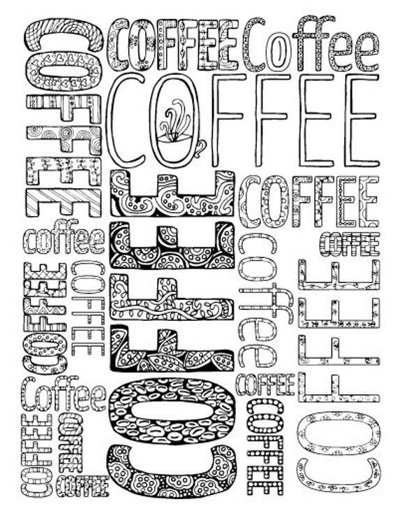 33 Fun Coffee Cup Coloring Pages Printable 18