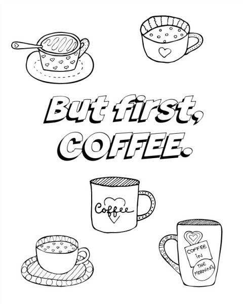 33 Fun Coffee Cup Coloring Pages Printable 25