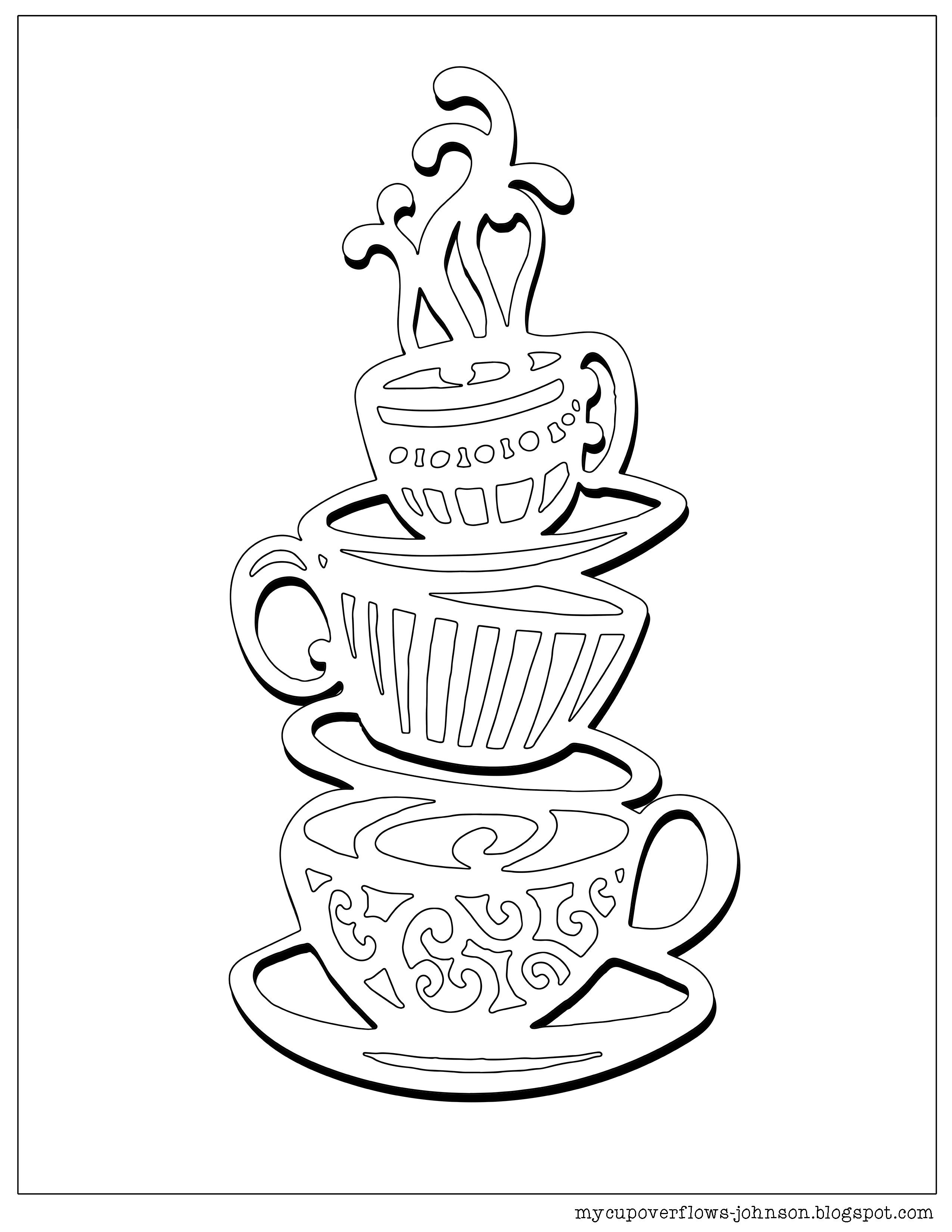 33 Fun Coffee Cup Coloring Pages Printable 26