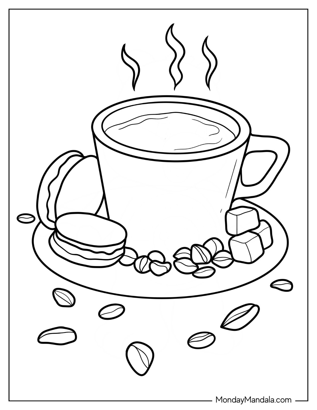 33 Fun Coffee Cup Coloring Pages Printable 27