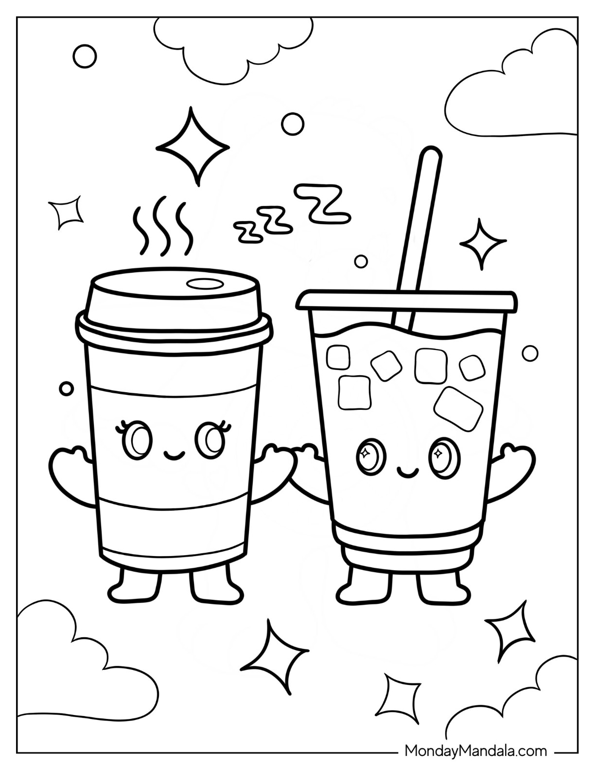 33 Fun Coffee Cup Coloring Pages Printable 35