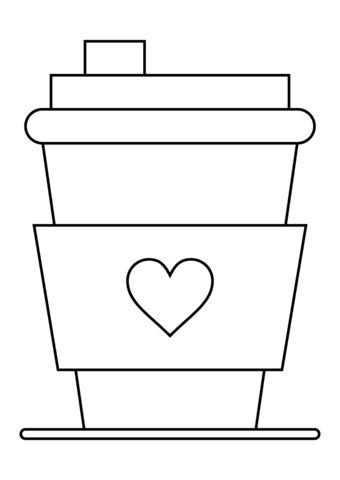 33 Fun Coffee Cup Coloring Pages Printable 4