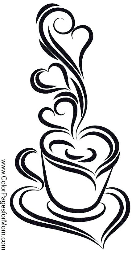 33 Fun Coffee Cup Coloring Pages Printable 8