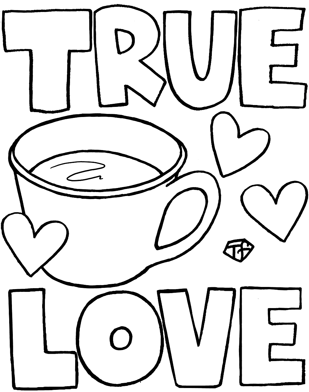 33 Fun Coffee Cup Coloring Pages Printable 9