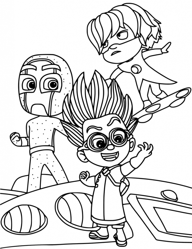 33 PJ Masks Coloring Pages Printable 1