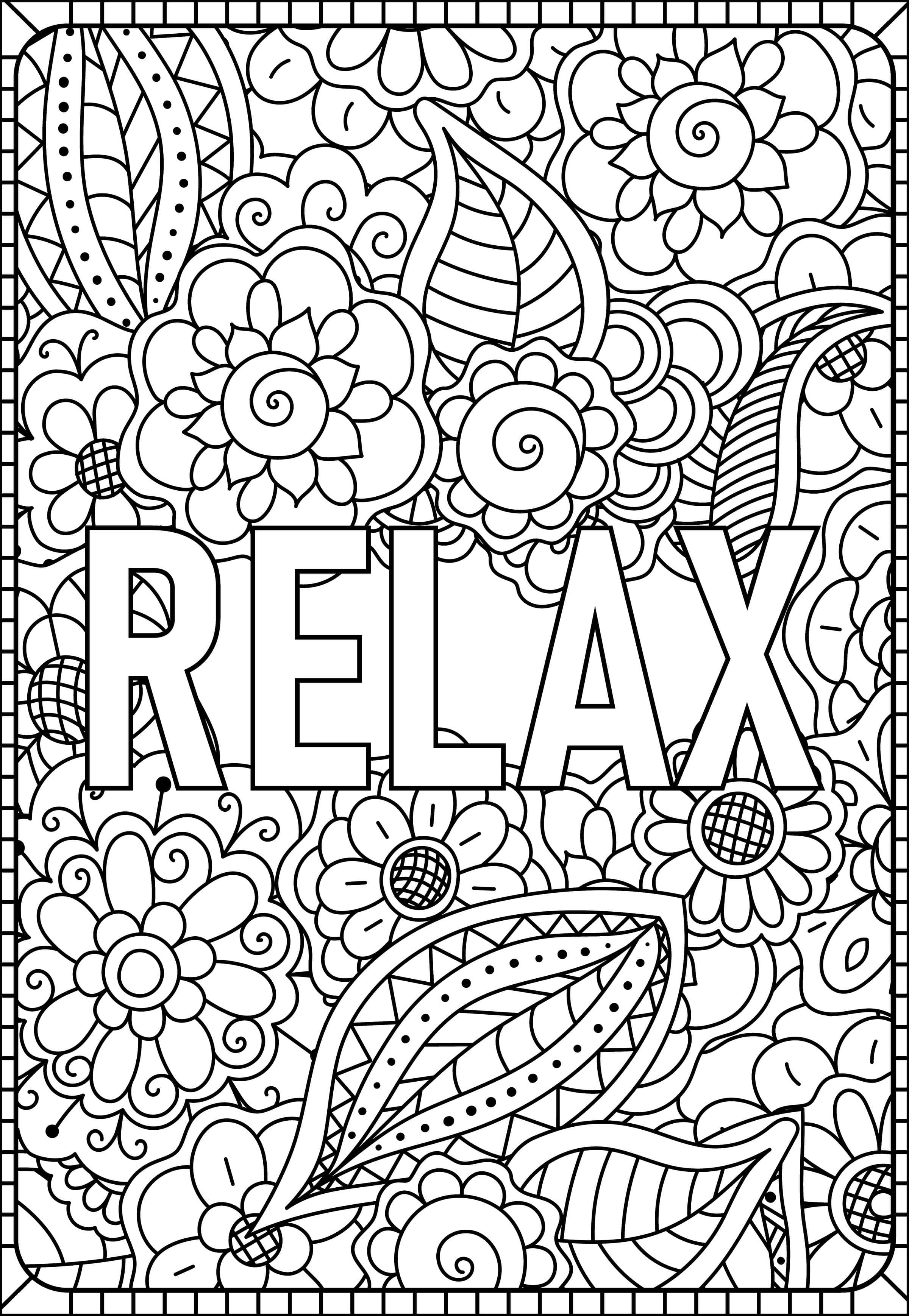 33 Relaxing Adult Coloring Pages by Number Printable 16