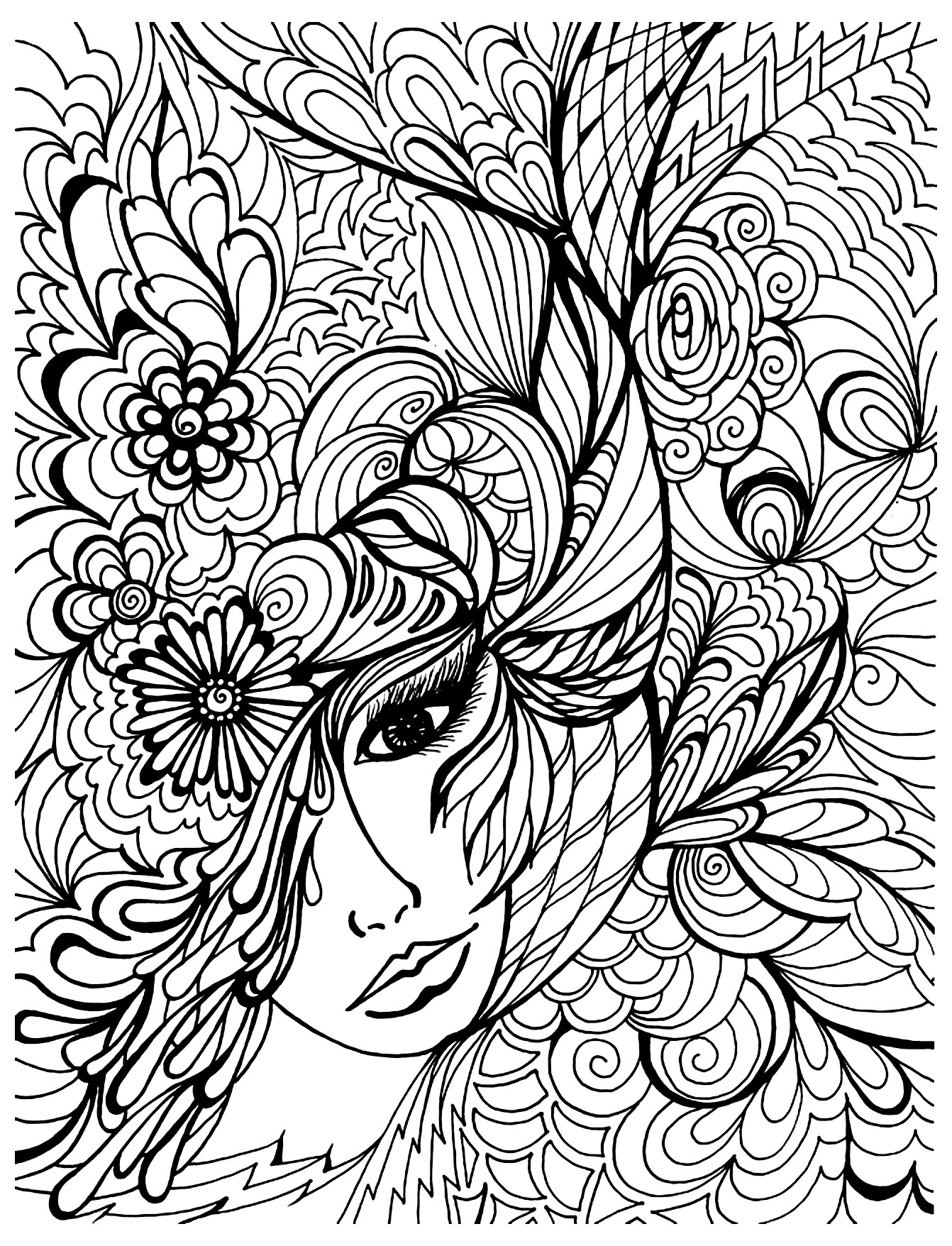 33 Relaxing Adult Coloring Pages by Number Printable 20