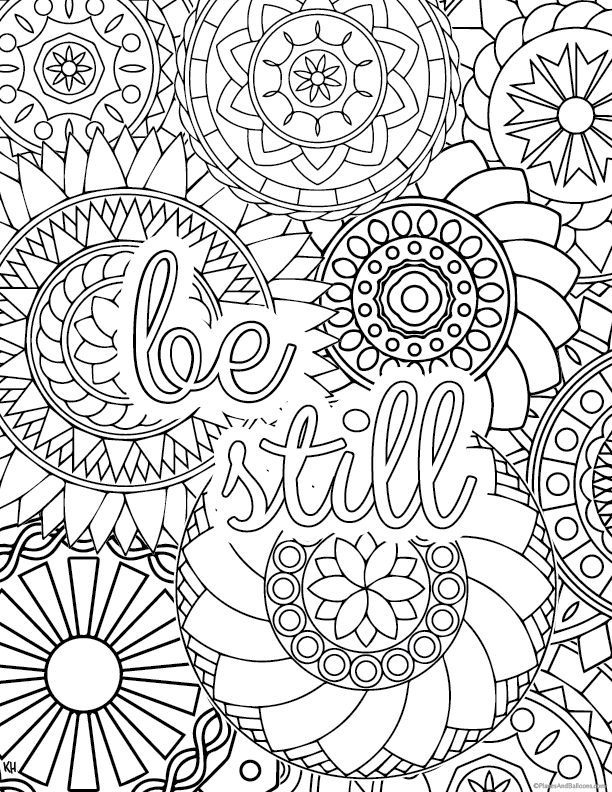 33 Relaxing Adult Coloring Pages by Number Printable 24