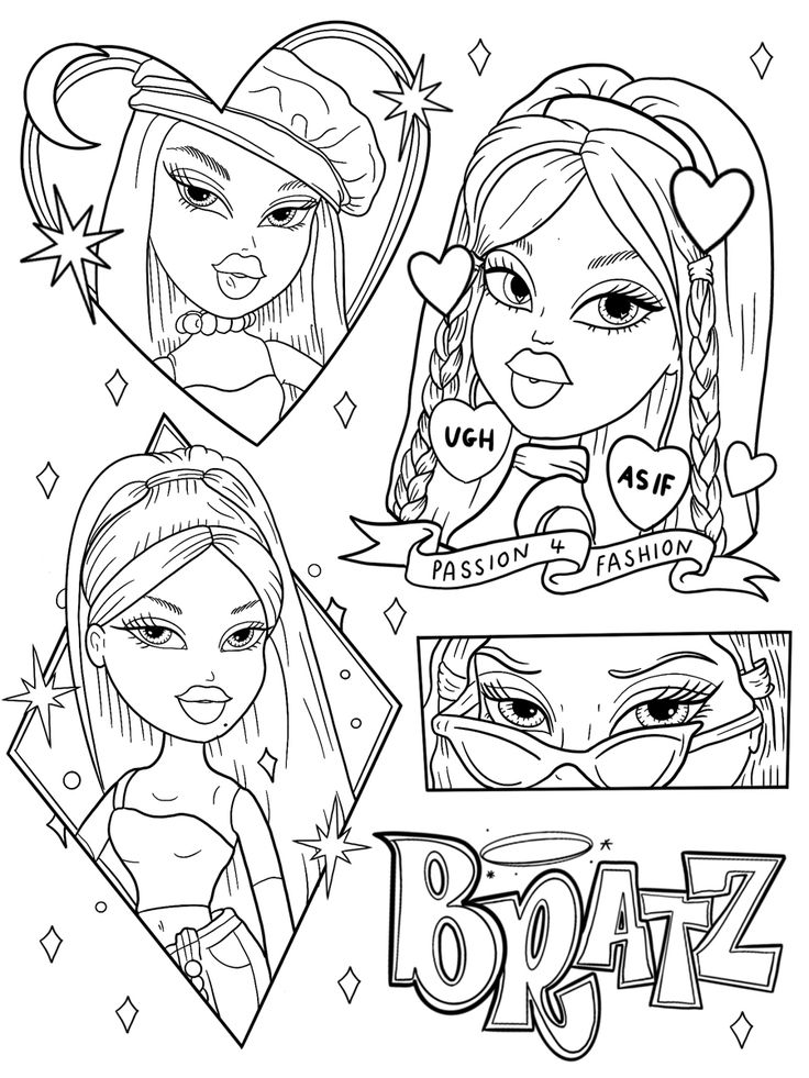 33 Stylish Baddie Coloring Pages Printable 17