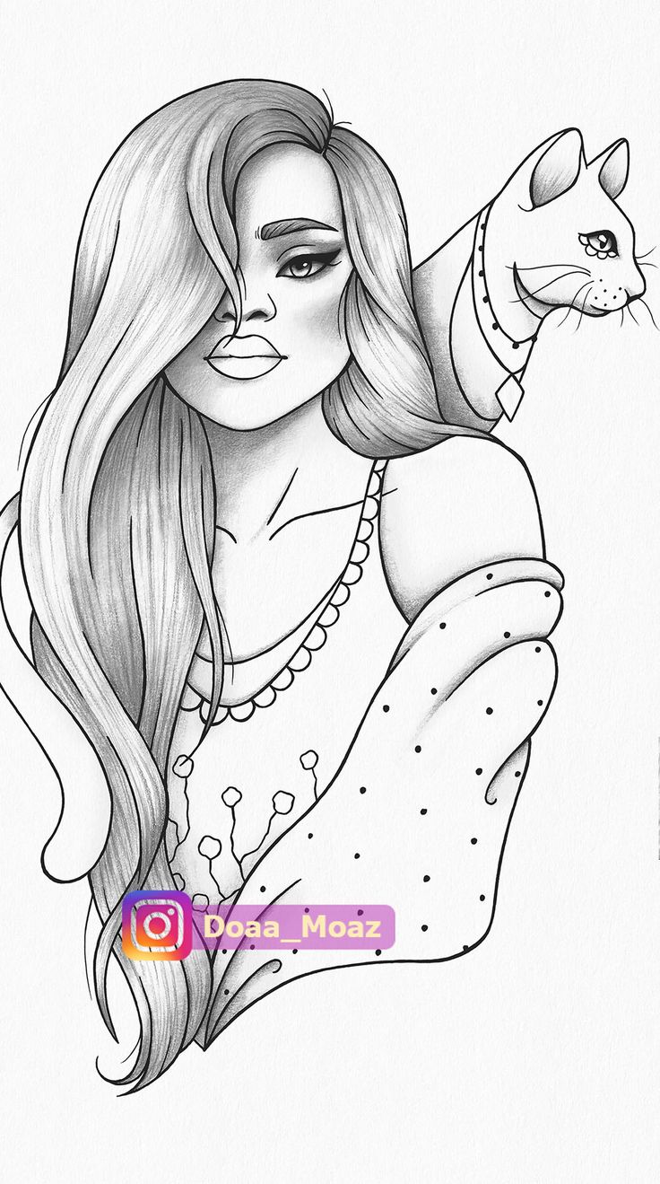 33 Stylish Baddie Coloring Pages Printable 19