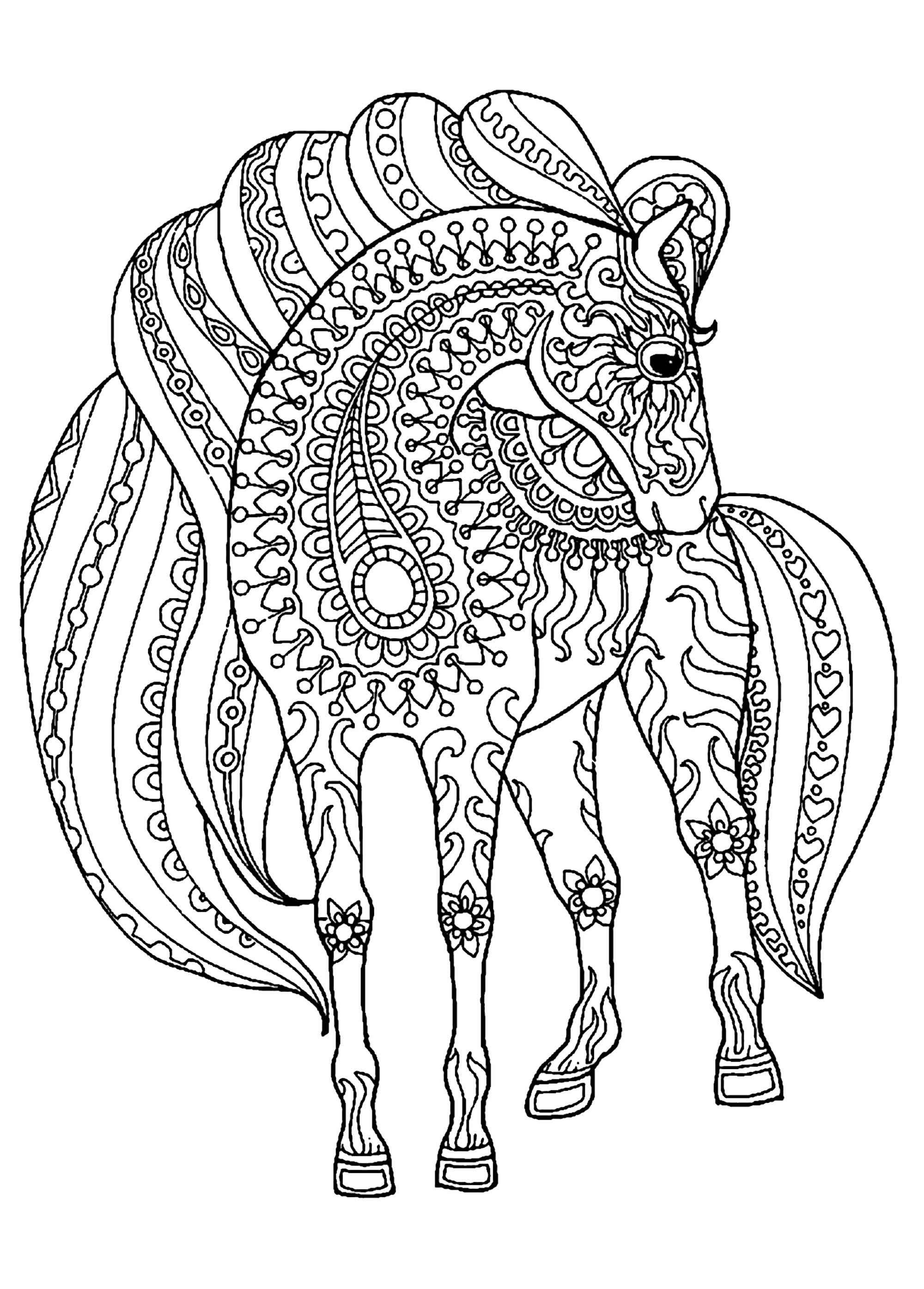 33 Wild Horse Coloring Pages Printable 18