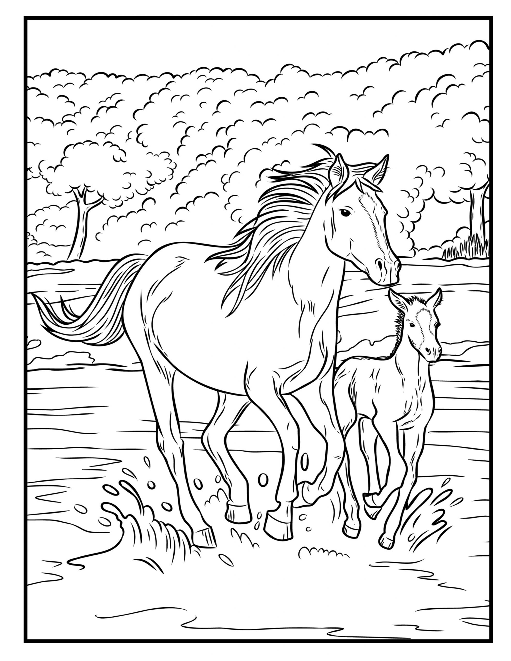 33 Wild Horse Coloring Pages Printable 24