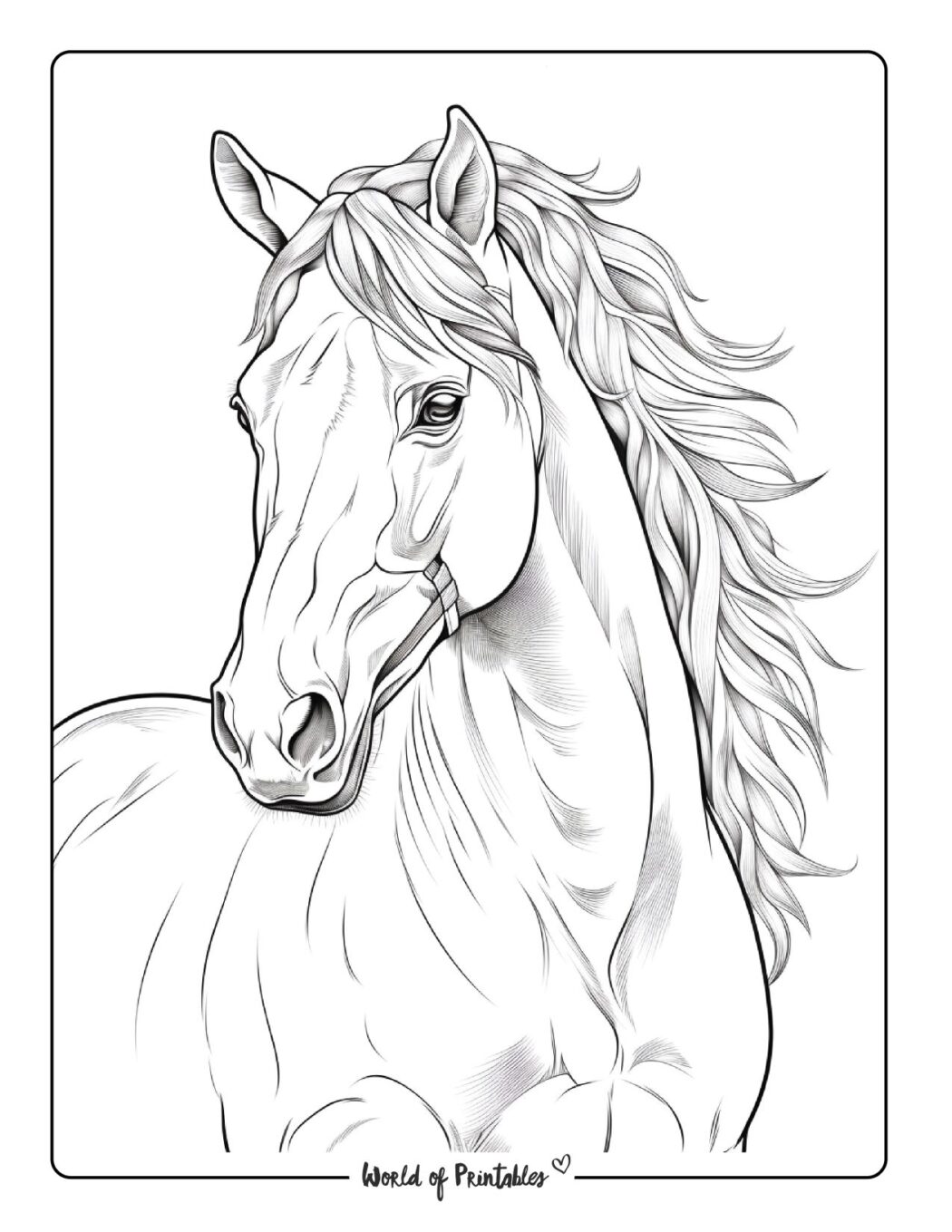 33 Wild Horse Coloring Pages Printable 4