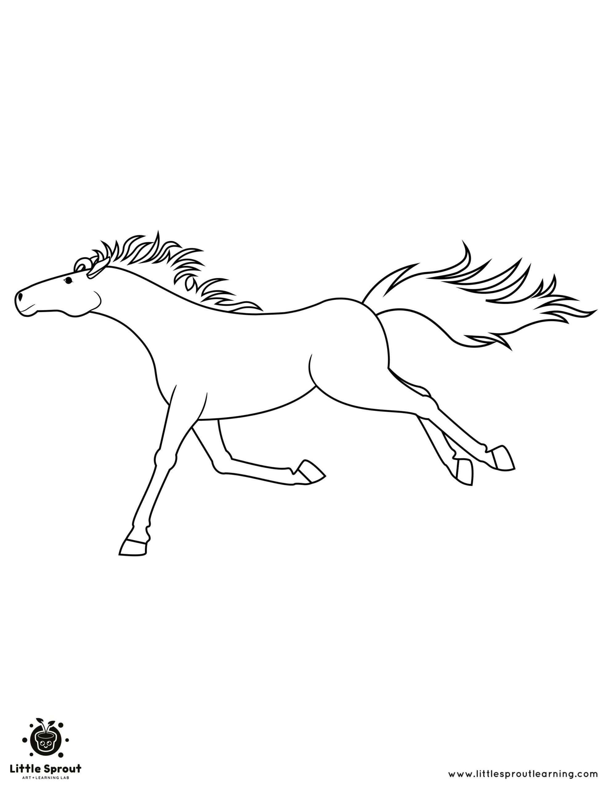 33 Wild Horse Coloring Pages Printable 6