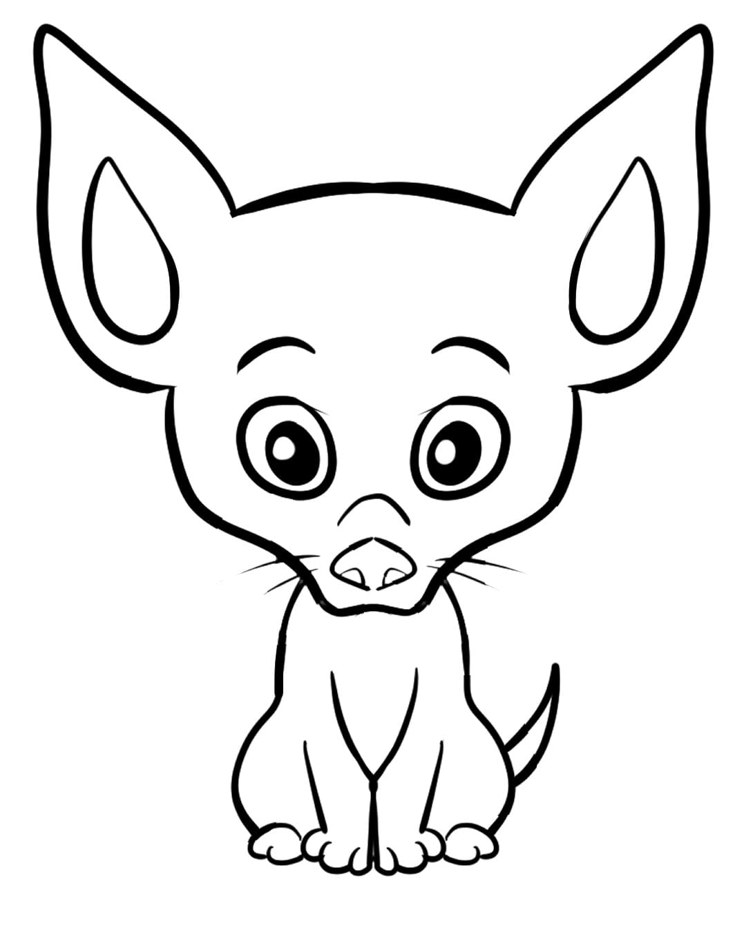 34 Adorable Chihuahua Coloring Pages Printable 1