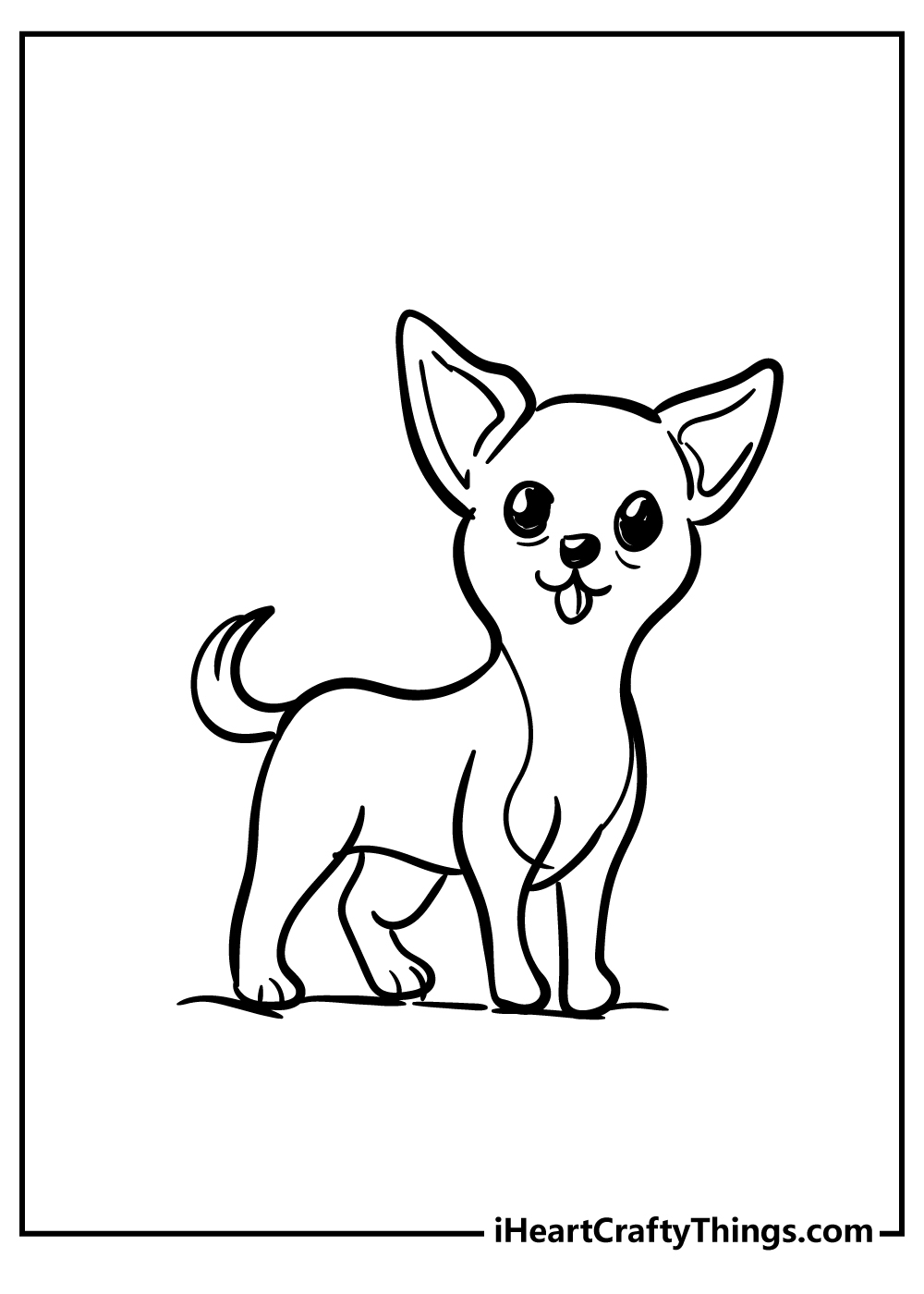 34 Adorable Chihuahua Coloring Pages Printable 13