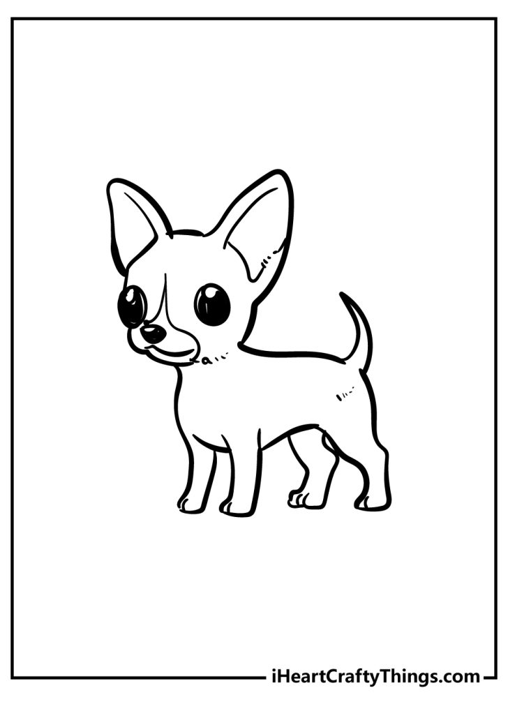 34 Adorable Chihuahua Coloring Pages Printable 26