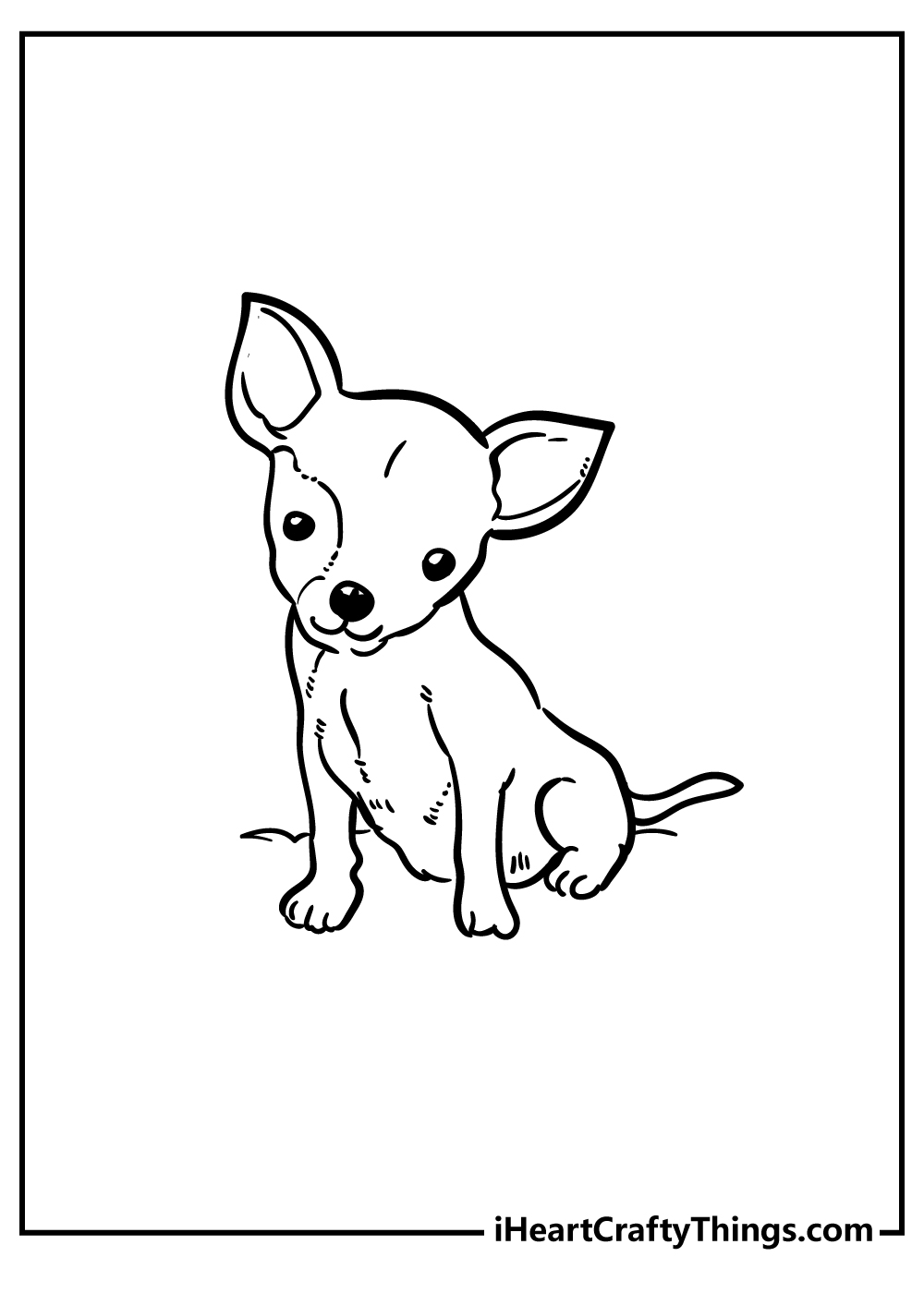 34 Adorable Chihuahua Coloring Pages Printable 33