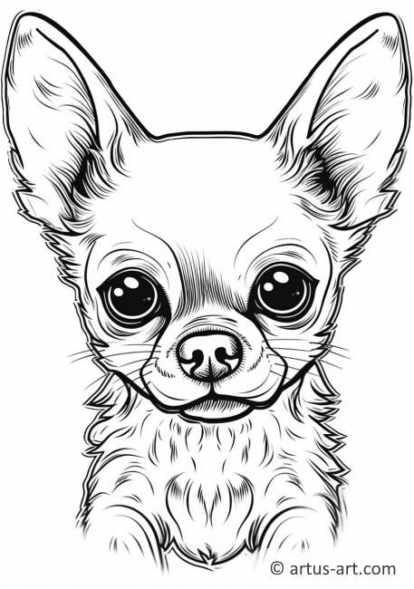 34 Adorable Chihuahua Coloring Pages Printable 6