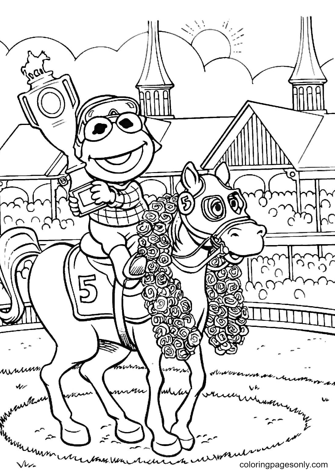 34 Adorable Kermit the Frog Coloring Page Printable 19