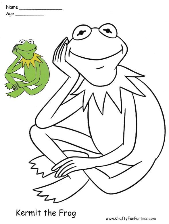 34 Adorable Kermit the Frog Coloring Page Printable 30