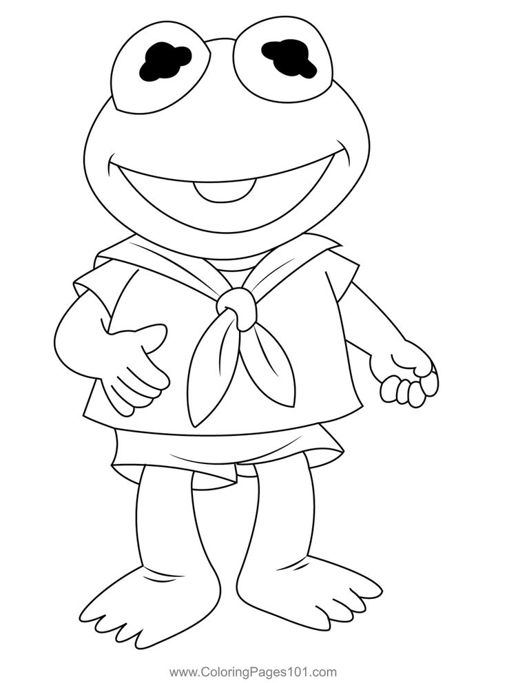 34 Adorable Kermit the Frog Coloring Page Printable 31