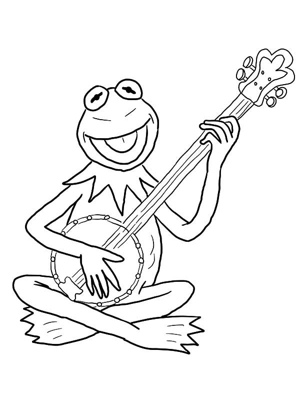 34 Adorable Kermit the Frog Coloring Page Printable 5