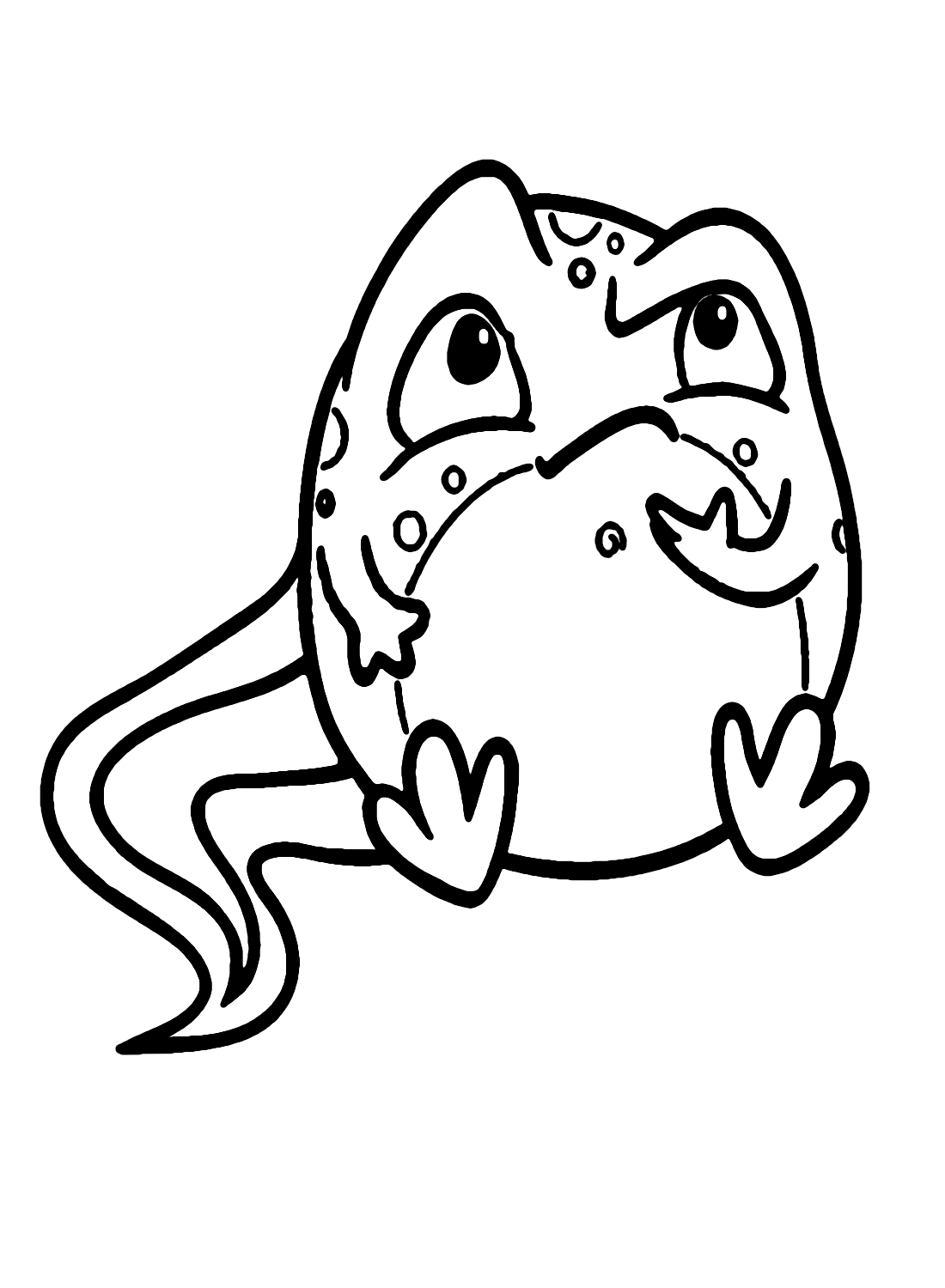 34 Adorable Tadpole and Froglet Coloring Pages Printable 3