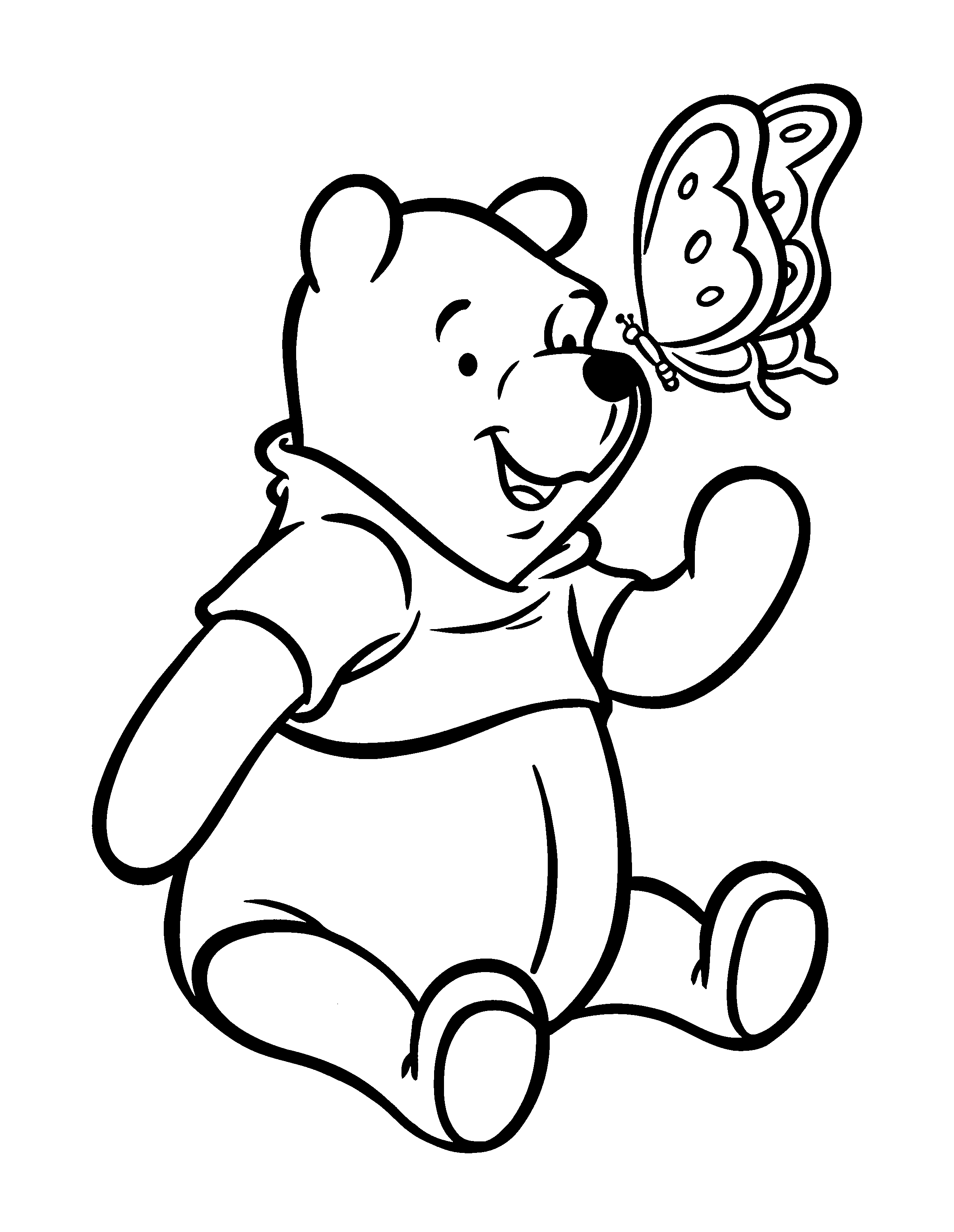 34 Charming Winnie the Pooh Coloring Pages Printable 2