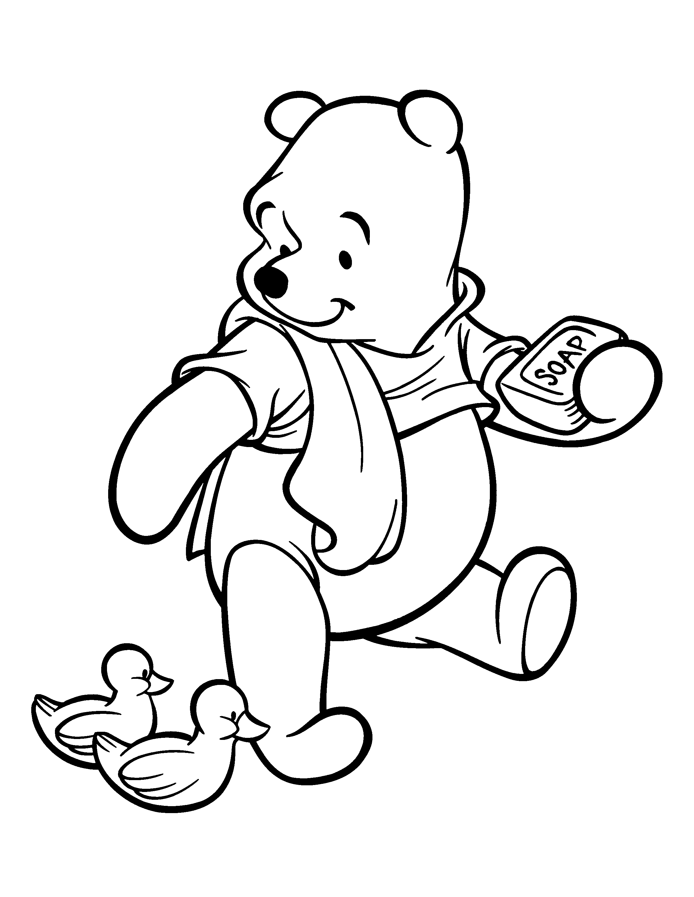 34 Charming Winnie the Pooh Coloring Pages Printable 24