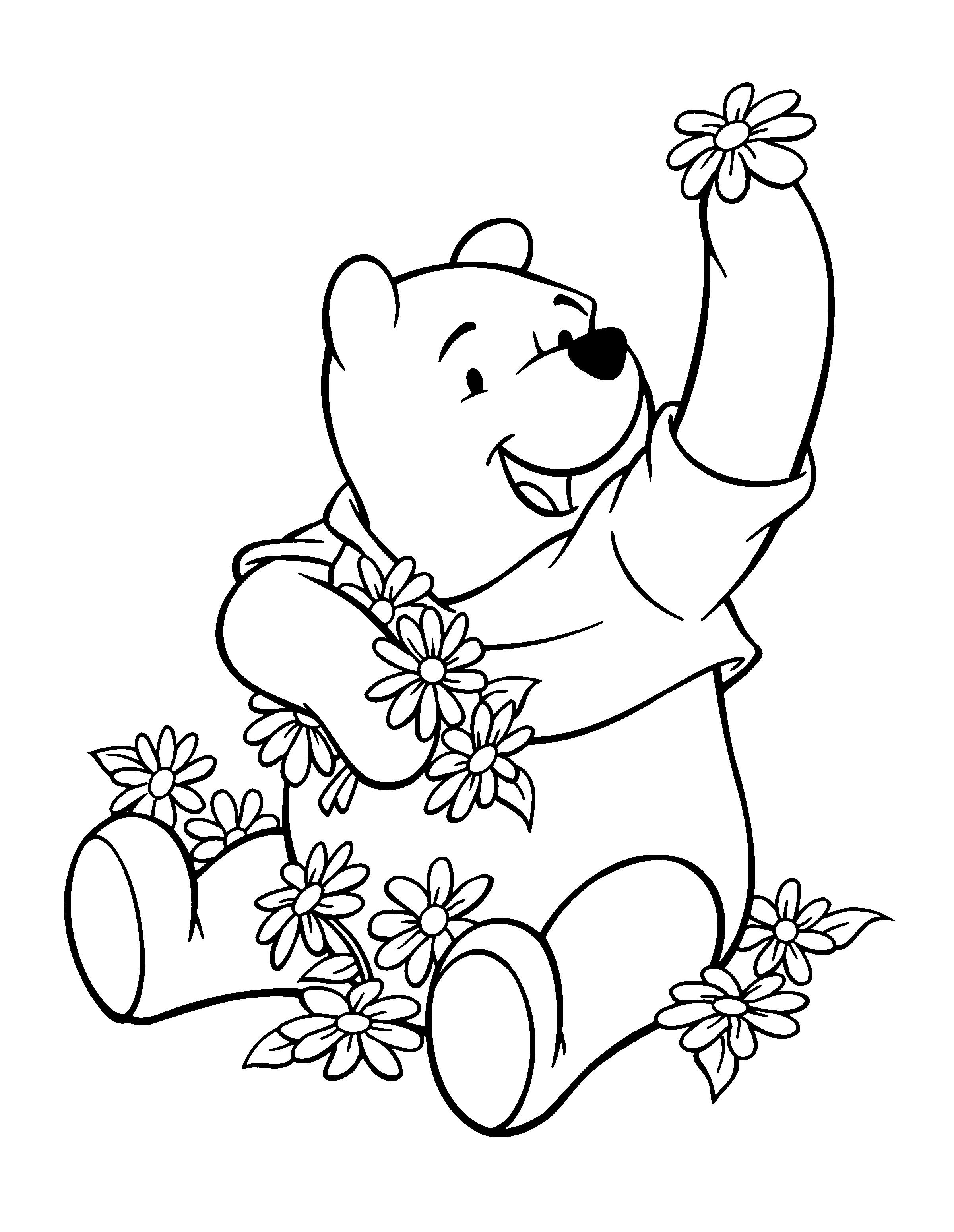 34 Charming Winnie the Pooh Coloring Pages Printable 25