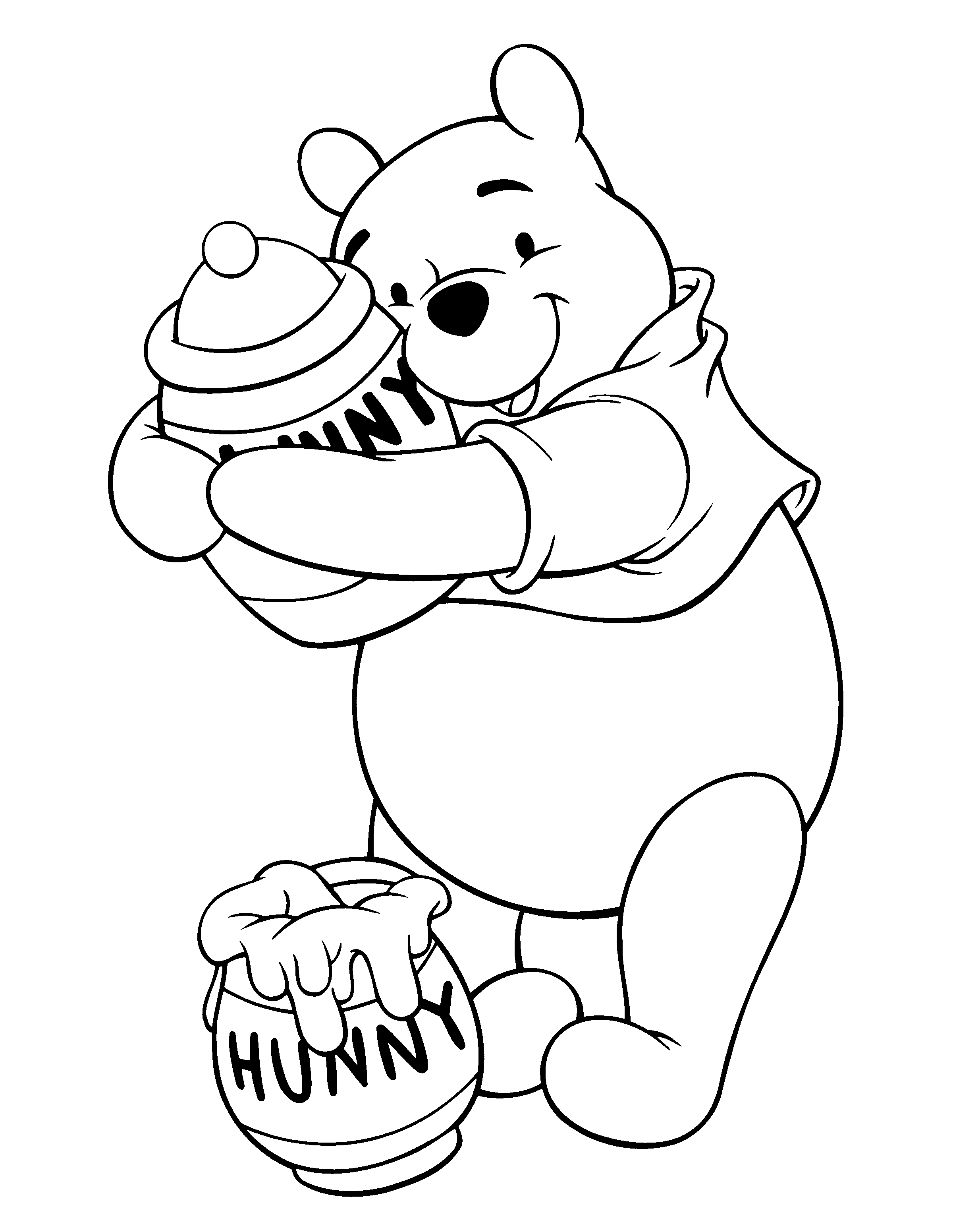 34 Charming Winnie the Pooh Coloring Pages Printable 28