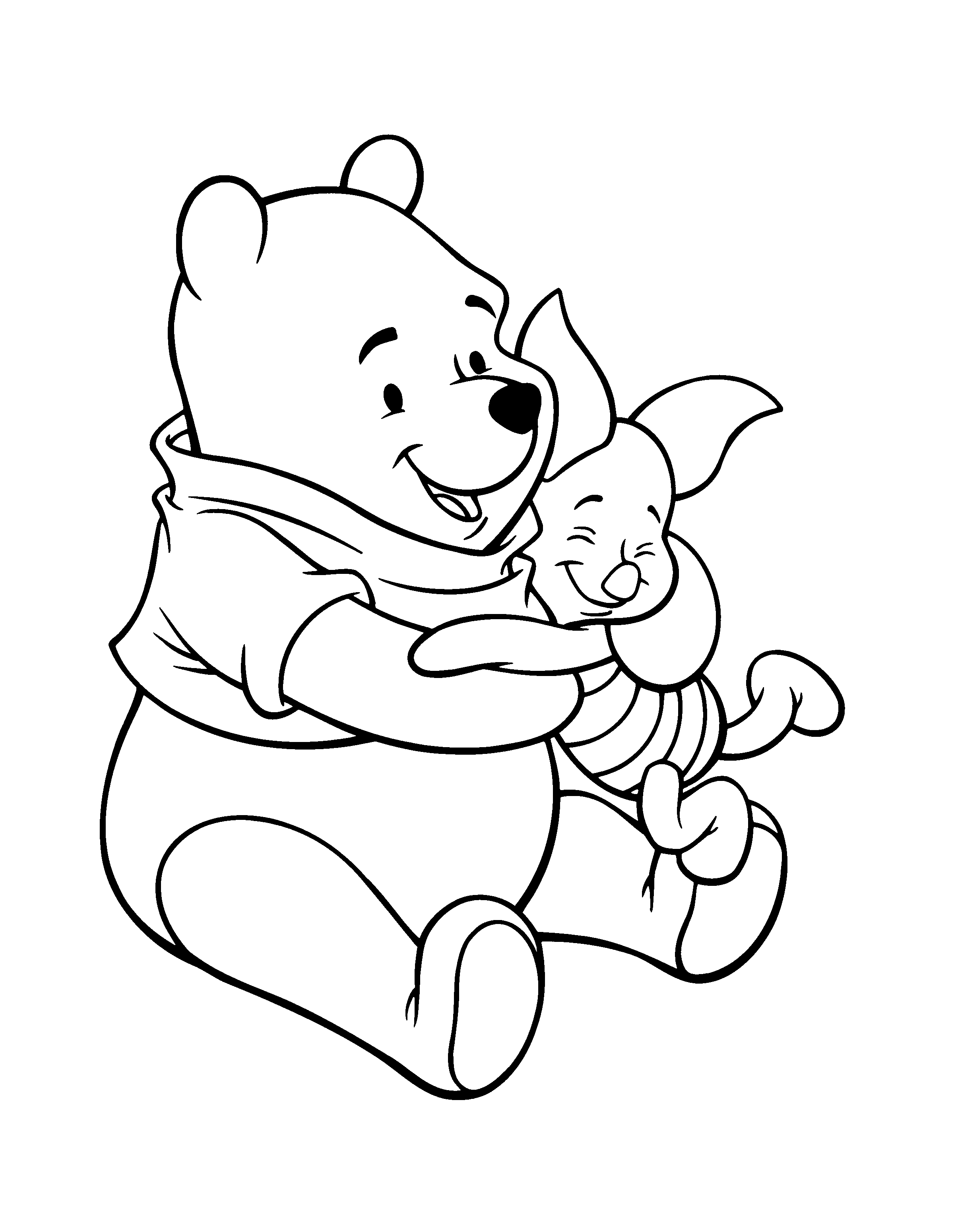 34 Charming Winnie the Pooh Coloring Pages Printable 3