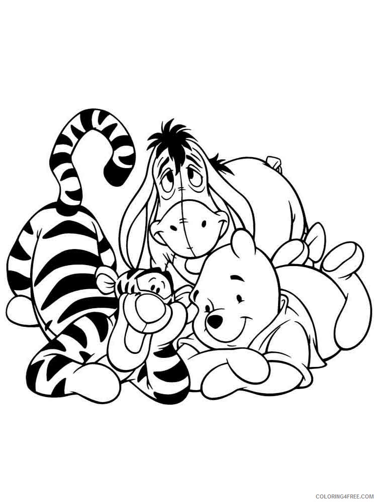 34 Charming Winnie the Pooh Coloring Pages Printable 33