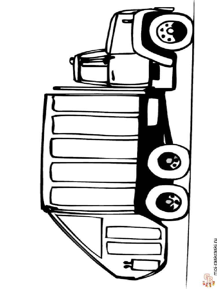 34 Cool Garbage Truck Coloring Pages Printable 12