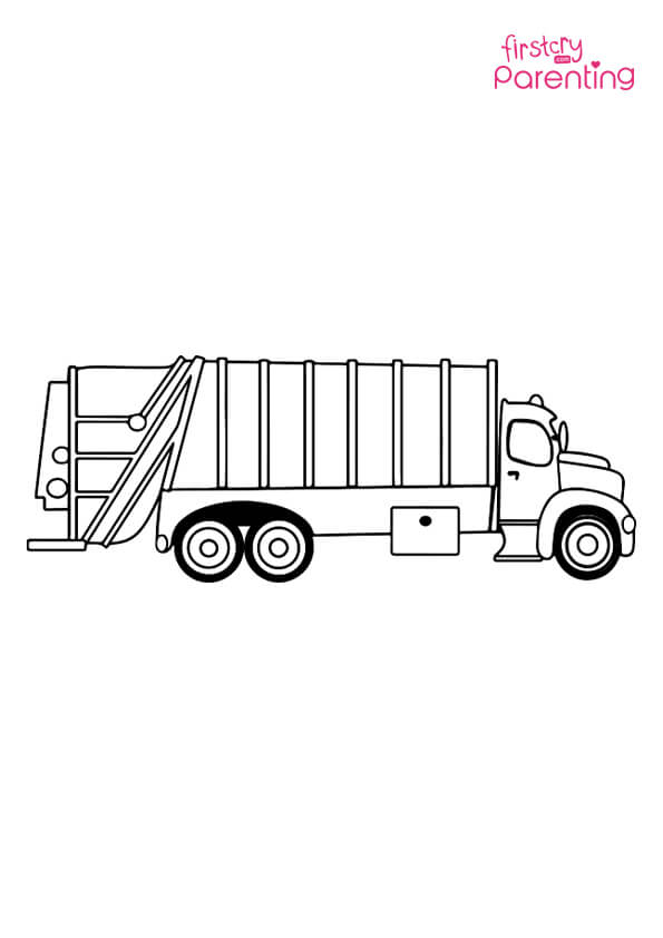 34 Cool Garbage Truck Coloring Pages Printable 29