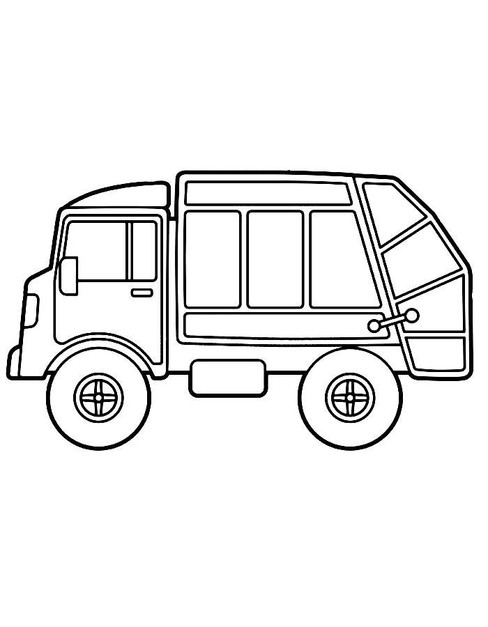 34 Cool Garbage Truck Coloring Pages Printable 32